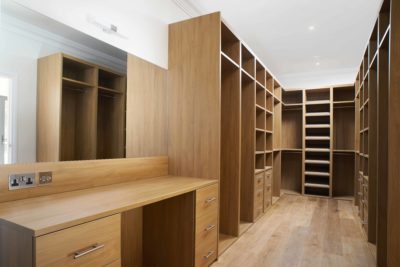 walk-in wardrobes in Gurgaon in pure wood and dressers by the design Indian wardrobe company