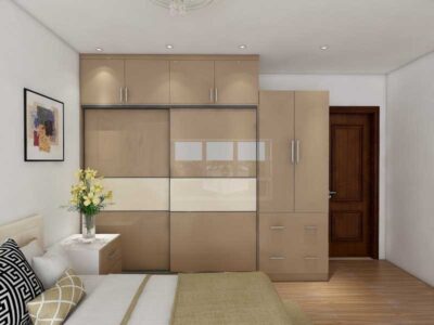 custom made wardrobes in acrylics by the design indian wardrobe company in gurgaon