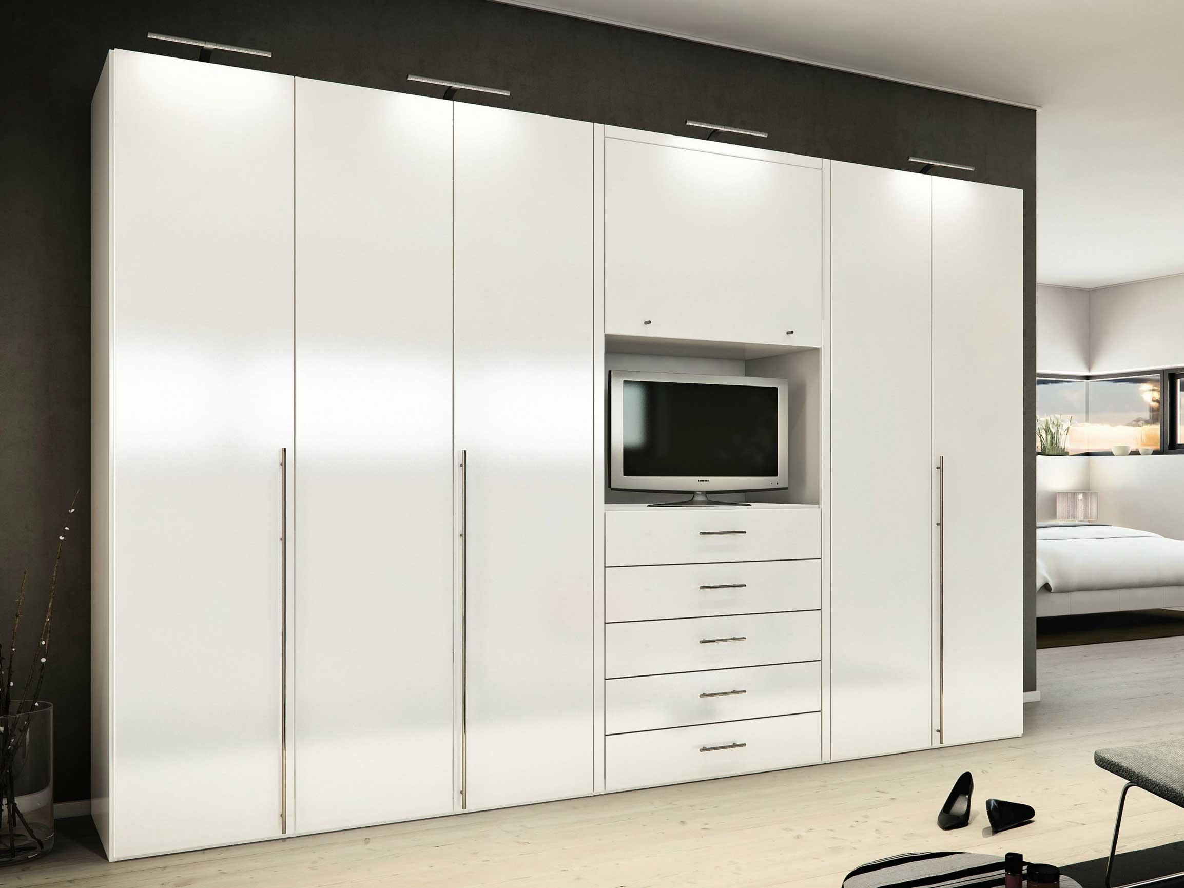 beautiful-design-custom-wardrobe-bedroom-ideas-furniture-mesmerizing-white-high-gloss-built-in-lights-in-gurgaon